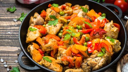 Recipe: Cajun chicken and vegetable skillet