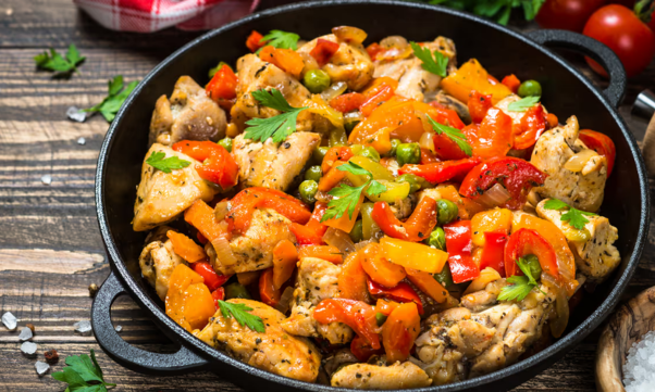 Recipe: Cajun chicken and vegetable skillet