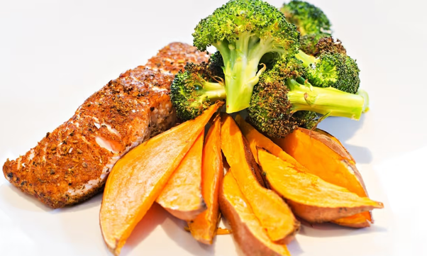 Recipe: Cajun Salmon with Sweet Potato Wedges