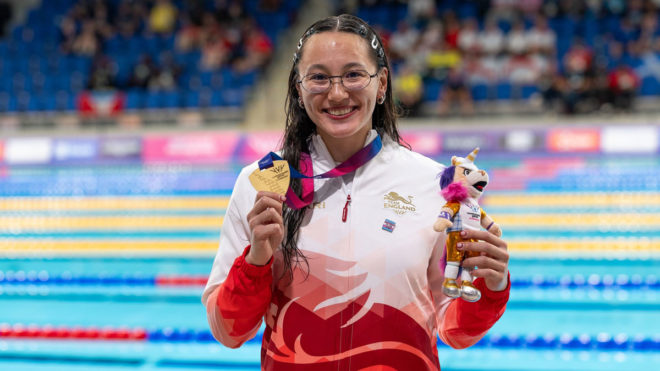 Tai completes Commonwealth three-peat as backstroke stars shine for Team England