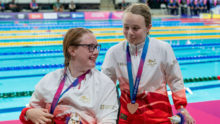 Brock breaks Games record as England swimmers secure five-medal haul